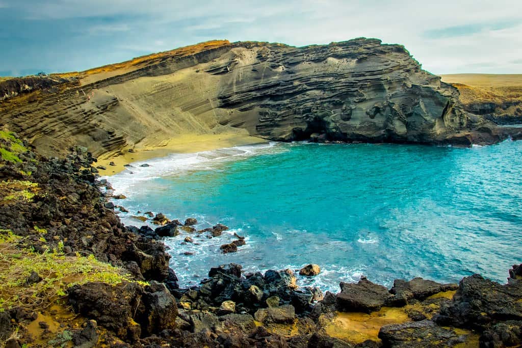 Green Sand Beach, Naalehu, Hawaii