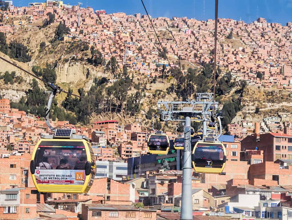 Cable Car in La Paz, Bolivia