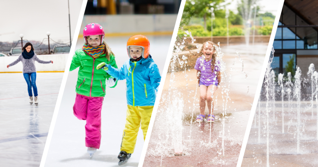 Lawrence Plaza Ice Rink and Splash Park Bentonville, Arkansas