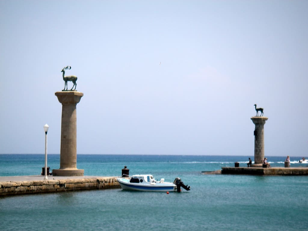 Mandraki Port, Rhodes, Greece