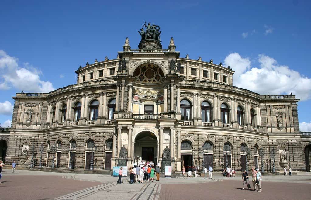 Semper Opera and Theaterplatz Dresden, Germany