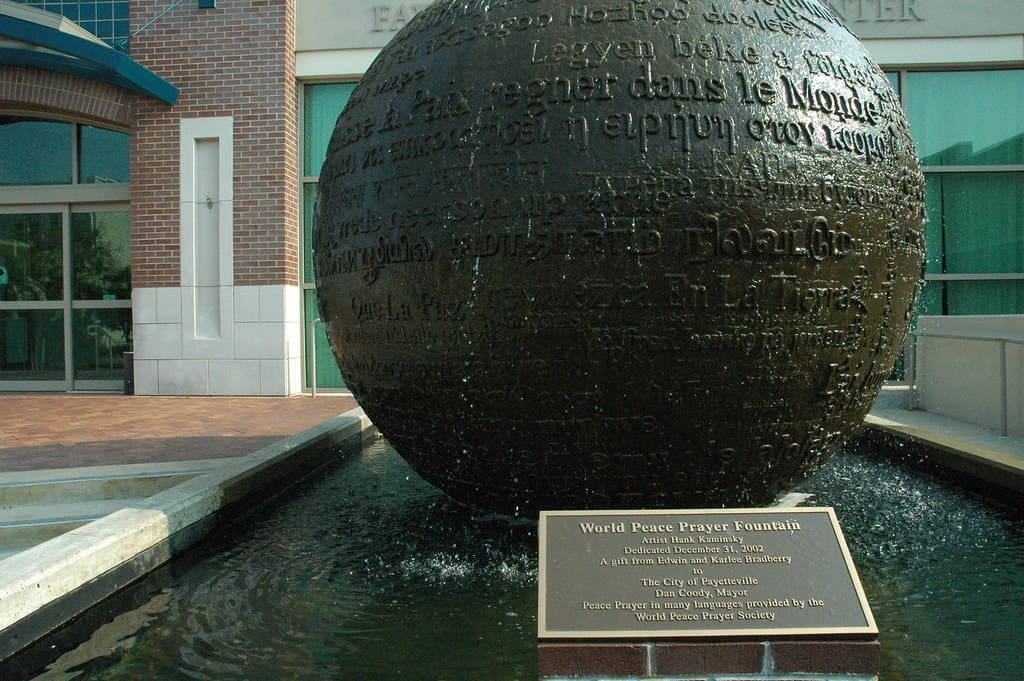 World Peace Fountain Fayetteville