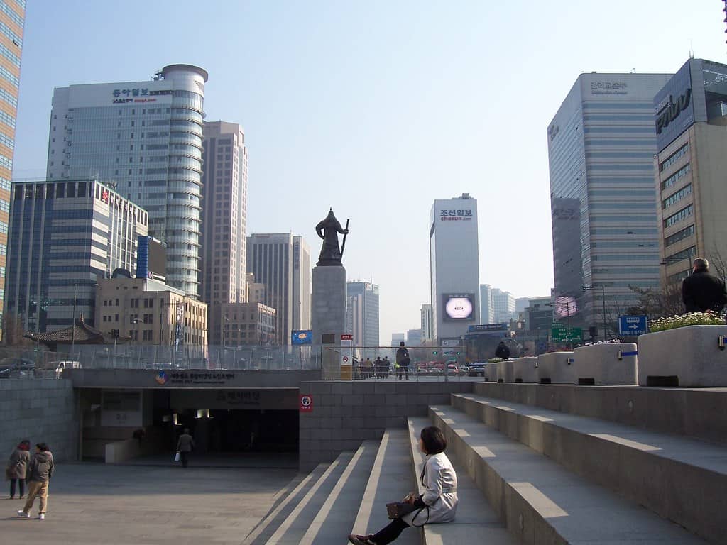 Gwanghwamun Square, Seoul, South Korea 