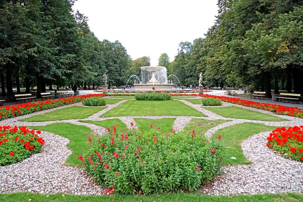 Saxon Garden, Warsaw, Poland