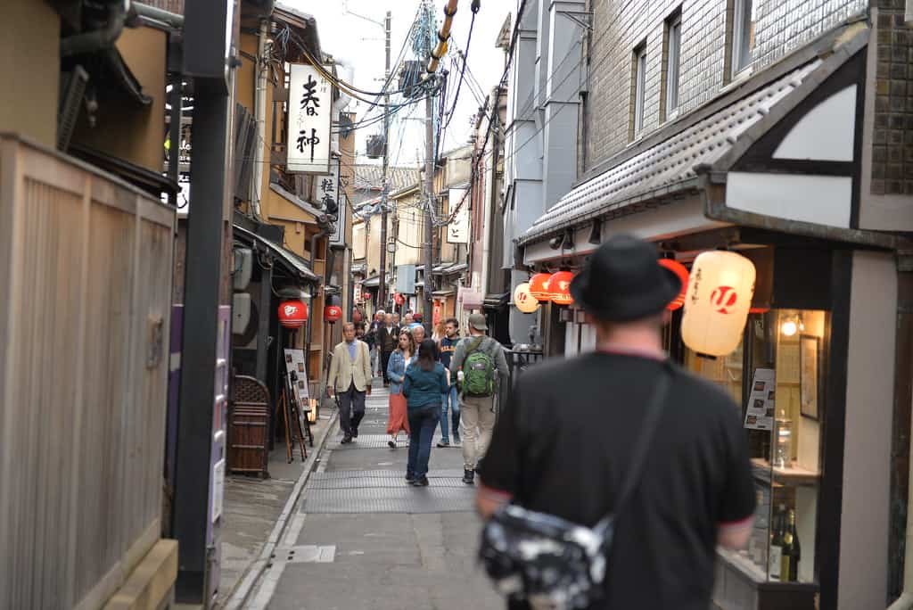 Street of Pontocho , Kyoto Japan