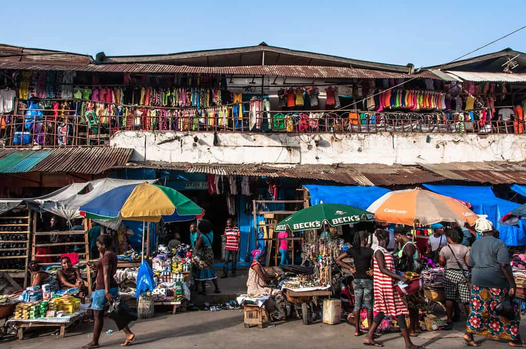 Waterside Market , Liberia