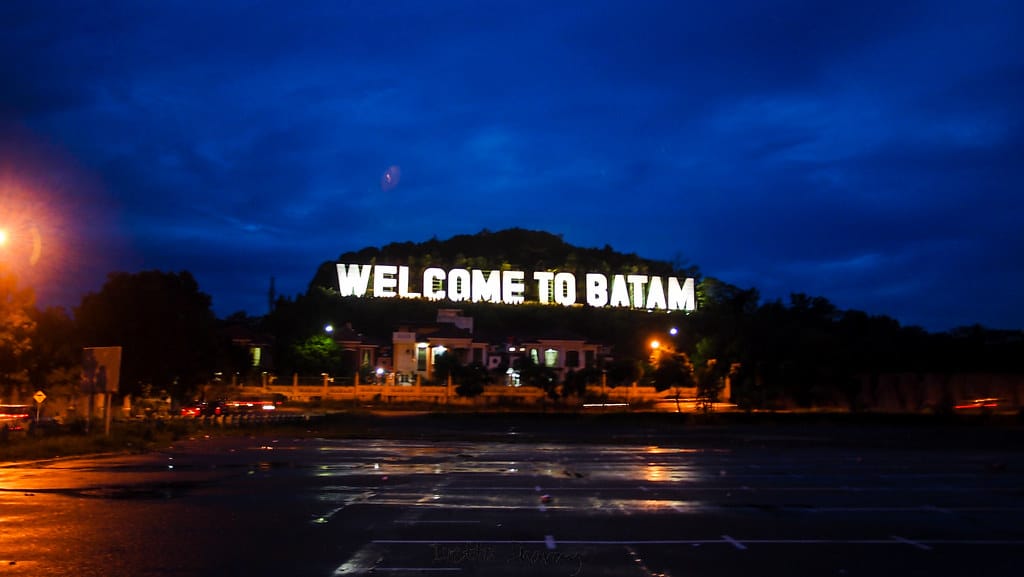 Welcome to BATAM sign, Batam, Indonesia