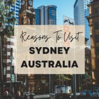 Reasons to visit Sydney Australia