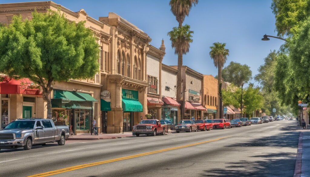 Downtown Merced Shopping, Merced, California