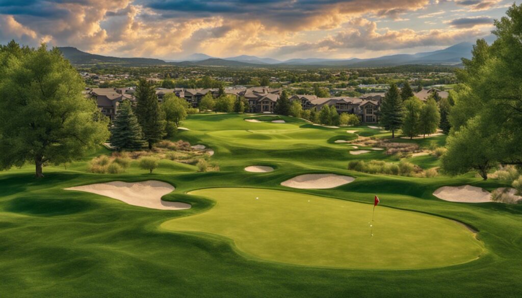 Golfing in Castle Rock, Castle Rock, Colorado