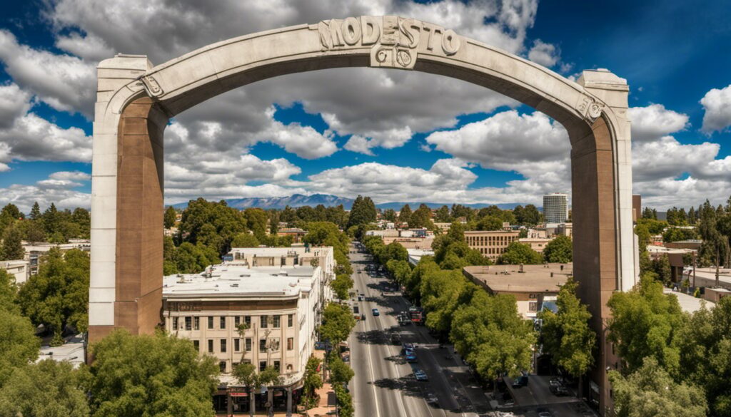 Modesto Arch, Modesto, California