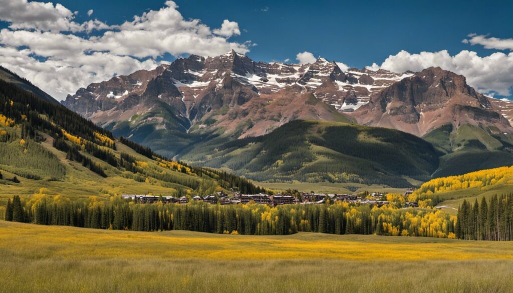 Mountain Views from Hotels, Telluride, Colorado