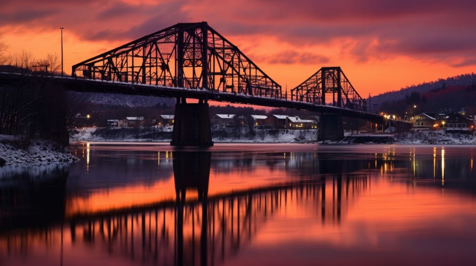 Portage Lake Lift Bridge, Houghton, Michigan