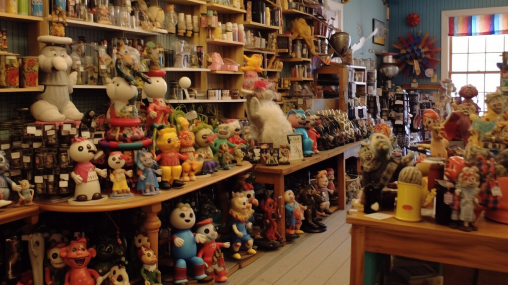 Giggling at the Gift Shop, Mount Vernon, Illinois