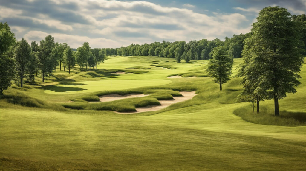 Grinning at the Green Hills Golf Club, Mount Vernon, Illinois