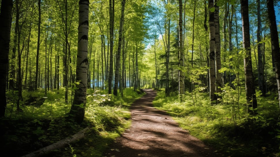 Hiking and Biking Trails, Houghton, Michigan