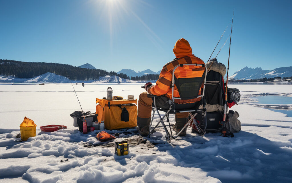 Ice Fishing, Dolores, Colorado