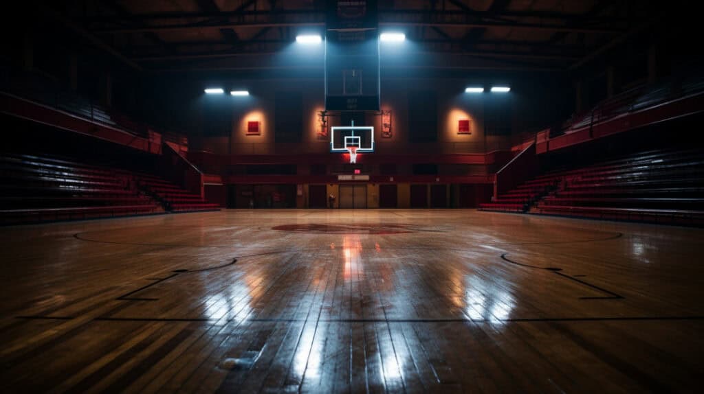 Lighted Basketball Court, Mishawaka, Indiana