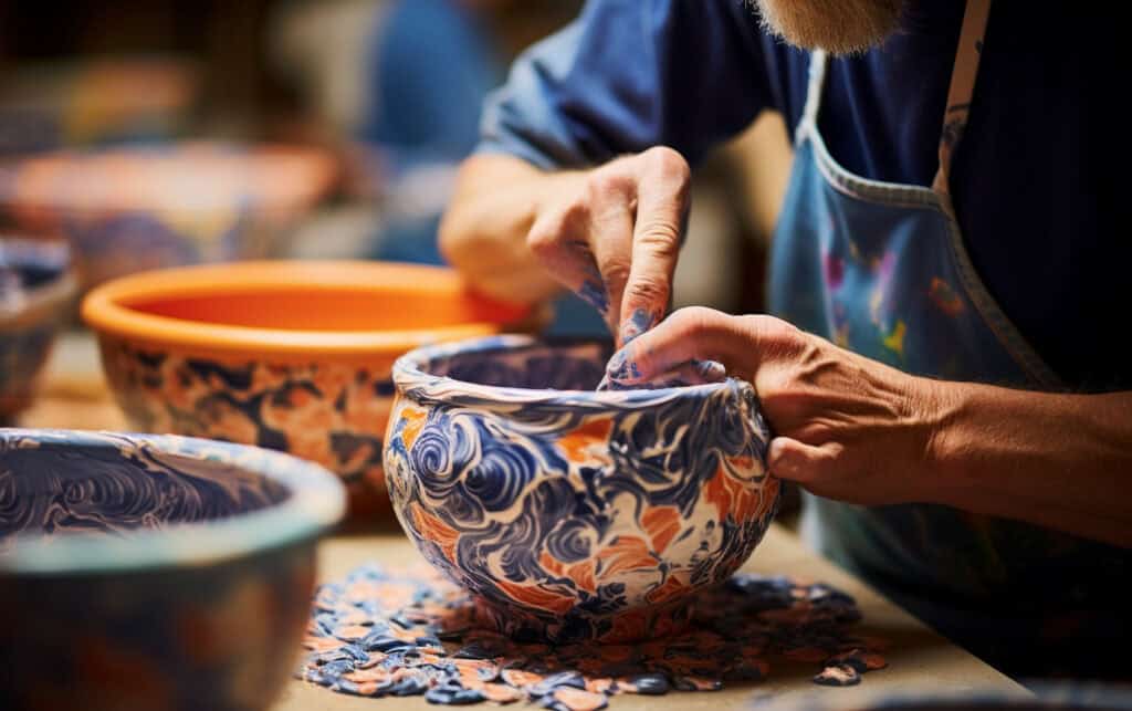 Painting Pottery, Suwanee, Georgia
