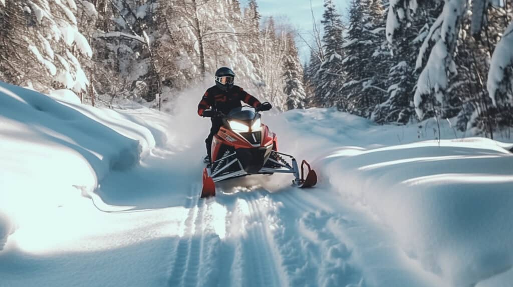 Snowmobiling Fun, Red River, New Mexico