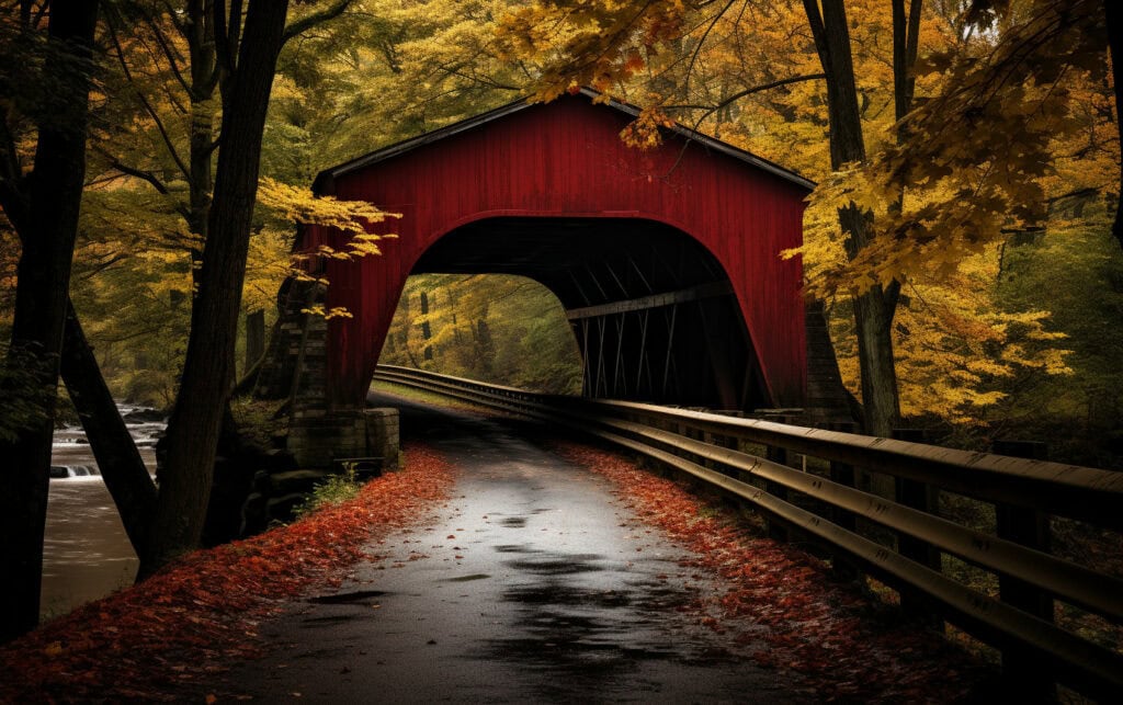 Utica Mills Covered Bridge, Thurmont, Maryland