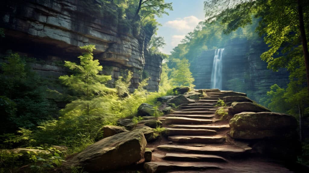 Waterfall Hikes, Rogers, Kentucky