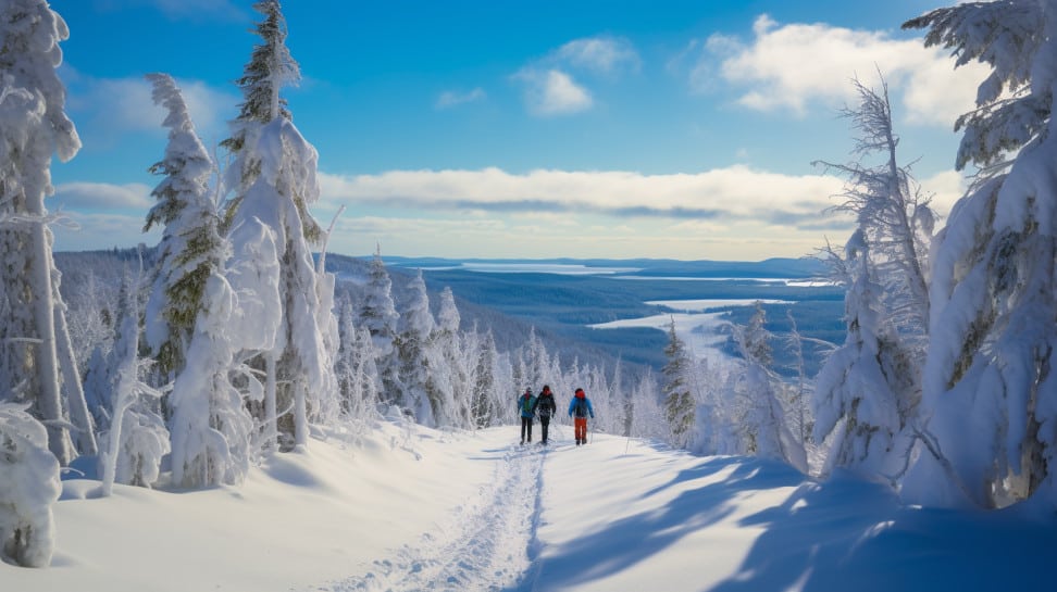Winter Wonderland: Skiing and Snowshoeing, Houghton, Michigan