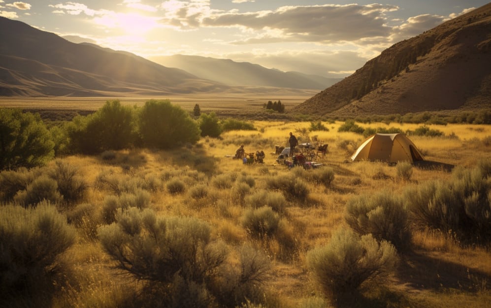 Camping in the Wilderness, Challis, Idaho