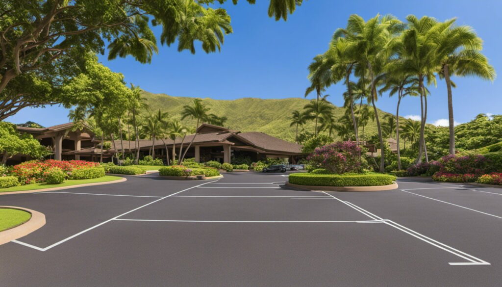 Parking, Wailea Maui, Hawaii