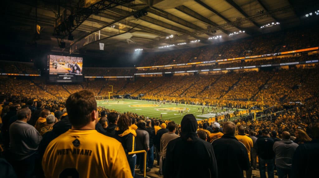 Football Game at Mackey Arena, Lafayette, Indiana