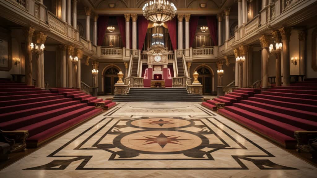 Architectural Marvel at Terre Haute Masonic Temple, Terre Haute, Indiana