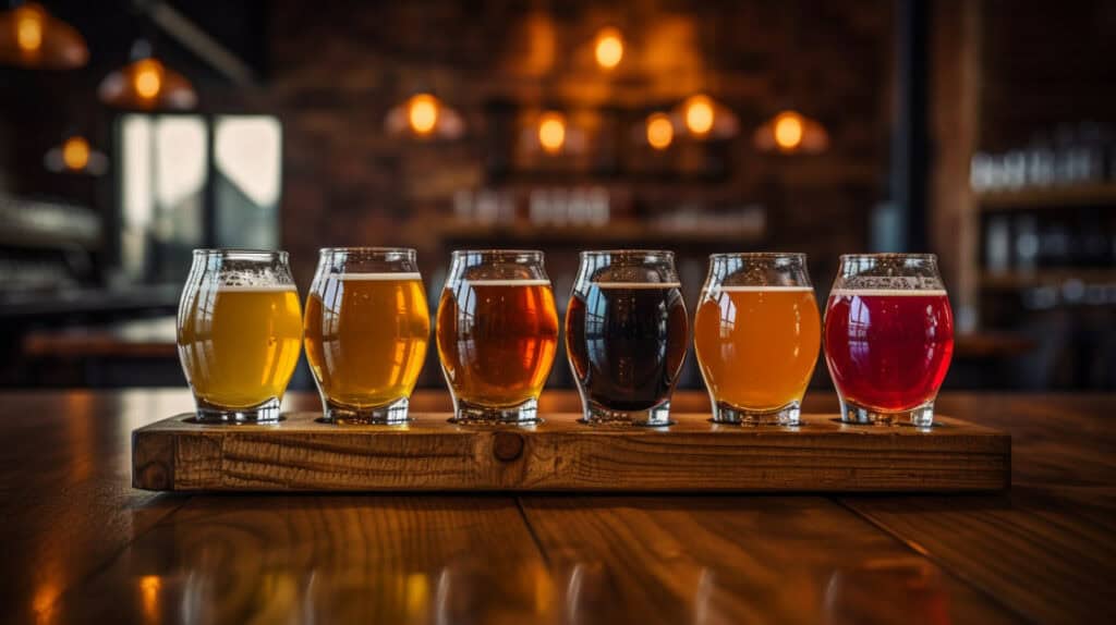 Craft Beers at Terre Haute Brewing Company, Terre Haute, Indiana