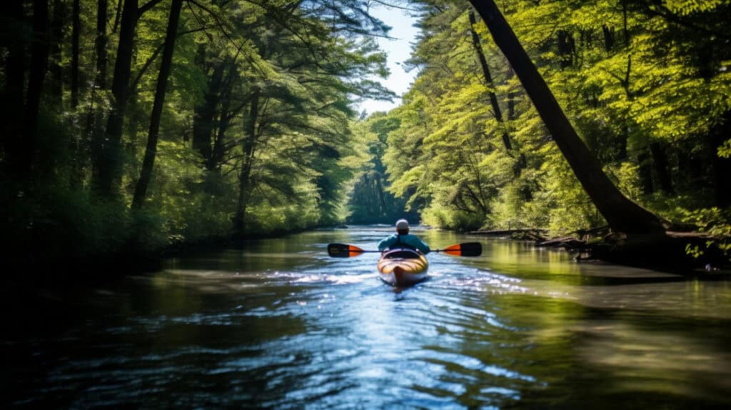 Kayaking and Canoeing: Paddle Your Way Through Manistee River, Manistee, Michigan