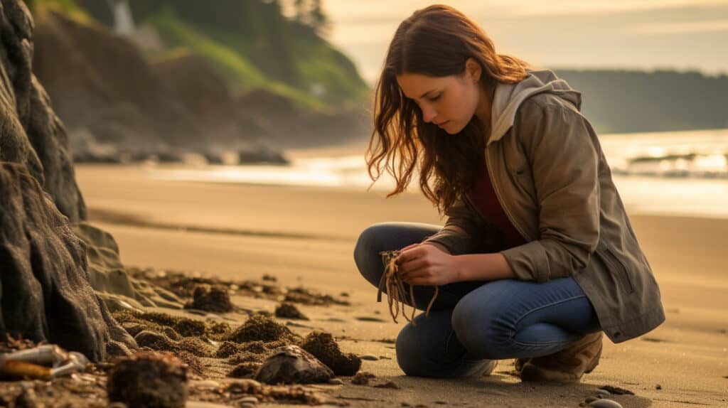 Beachcombing, Netarts, Oregon