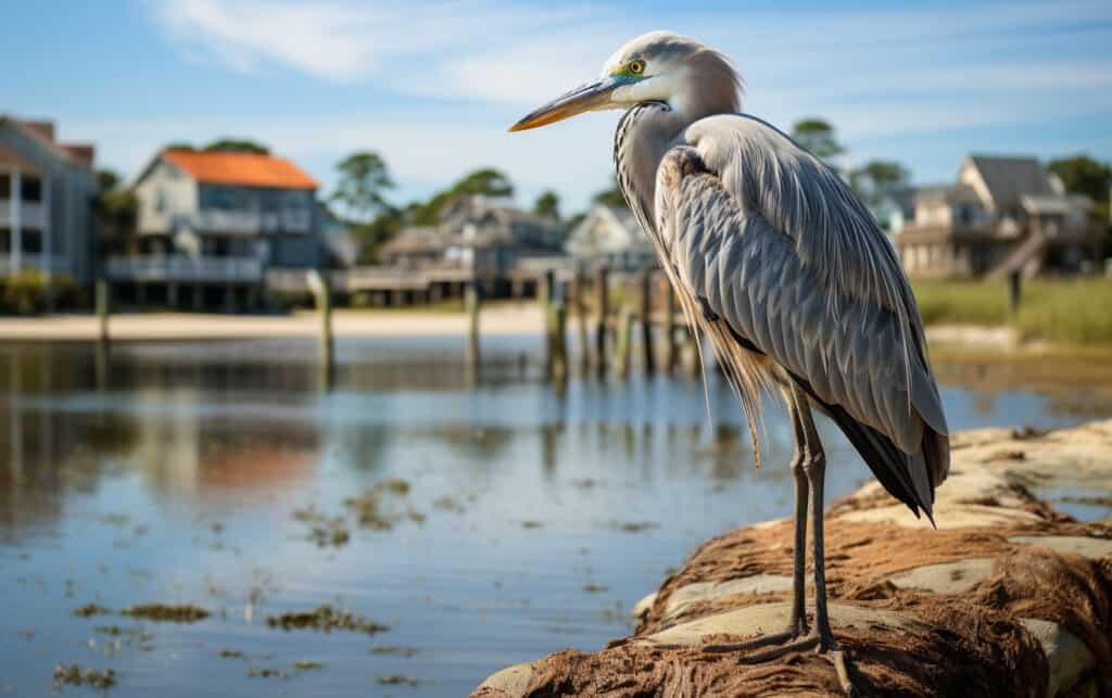 Bird Watching, Tybee Island, Georgia