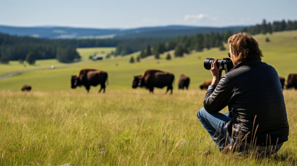 Bison Spotting, Black Hills, South Dakota