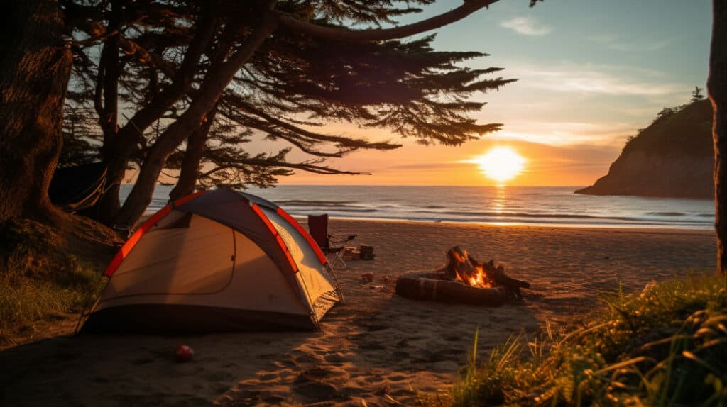 Camping in Netarts, Netarts, Oregon