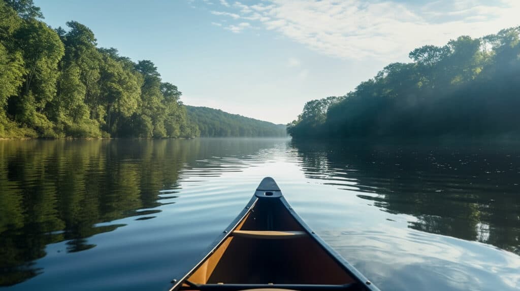 Canoeing on the Yadkin River, Mount Airy, North Carolina
