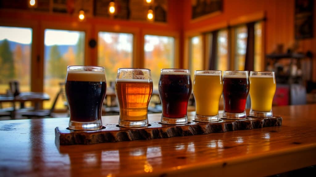 Craft Beers at Township 7 Brewing Co., Malone, New York