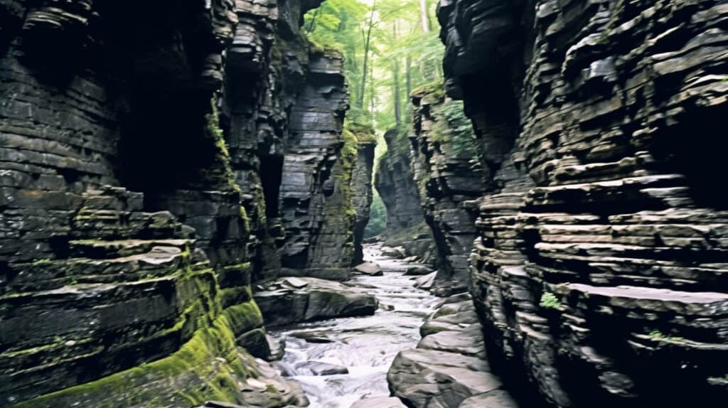 Exploring the Chateaugay Chasm, Malone, New York