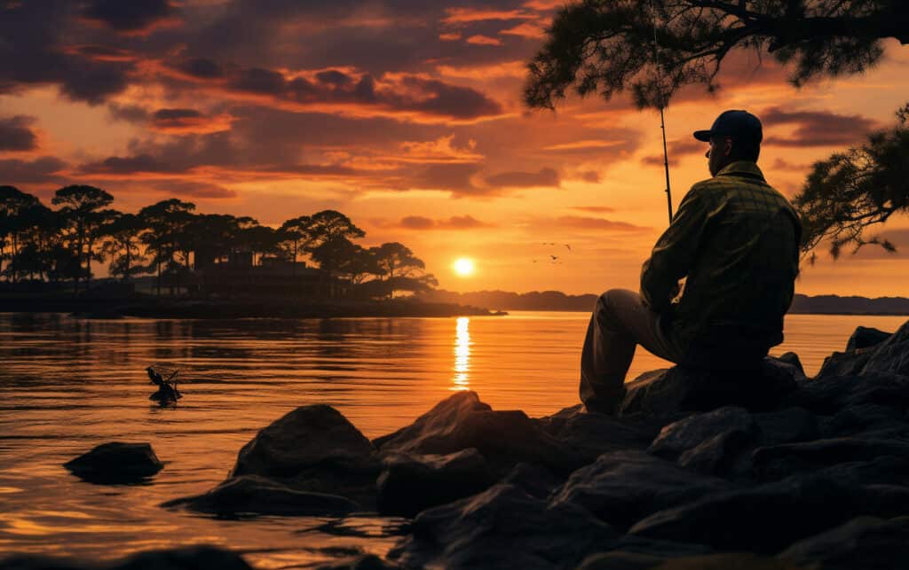 Fishing, Tybee Island, Georgia