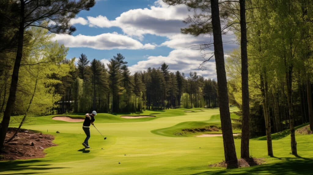 Golfing in the Northwoods, Hayward, Wisconsin