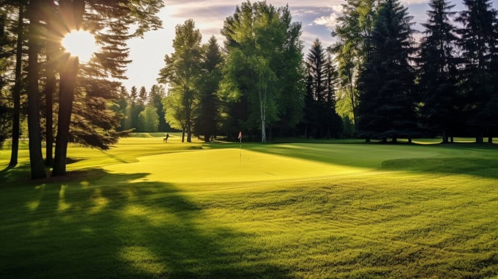 Golfing at Malone Golf Club, Malone, New York