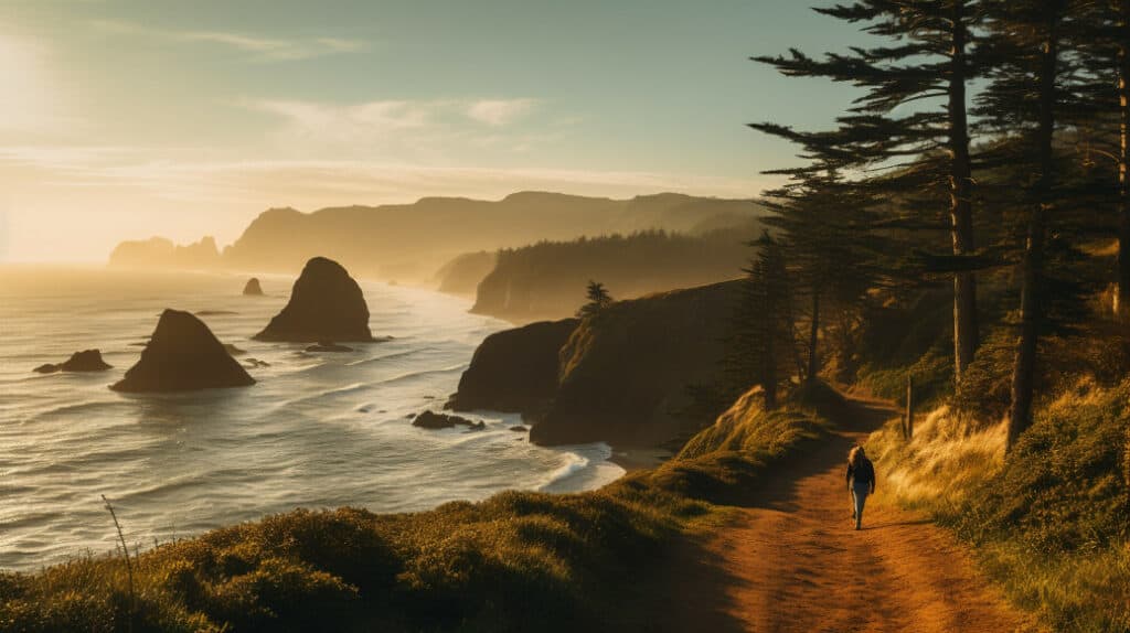Hiking, Oceanside, Oregon
