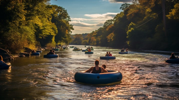 The James River at Lynchburg, Virginia