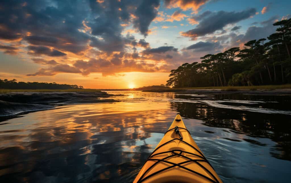 Kayaking, Tybee Island, Georgia