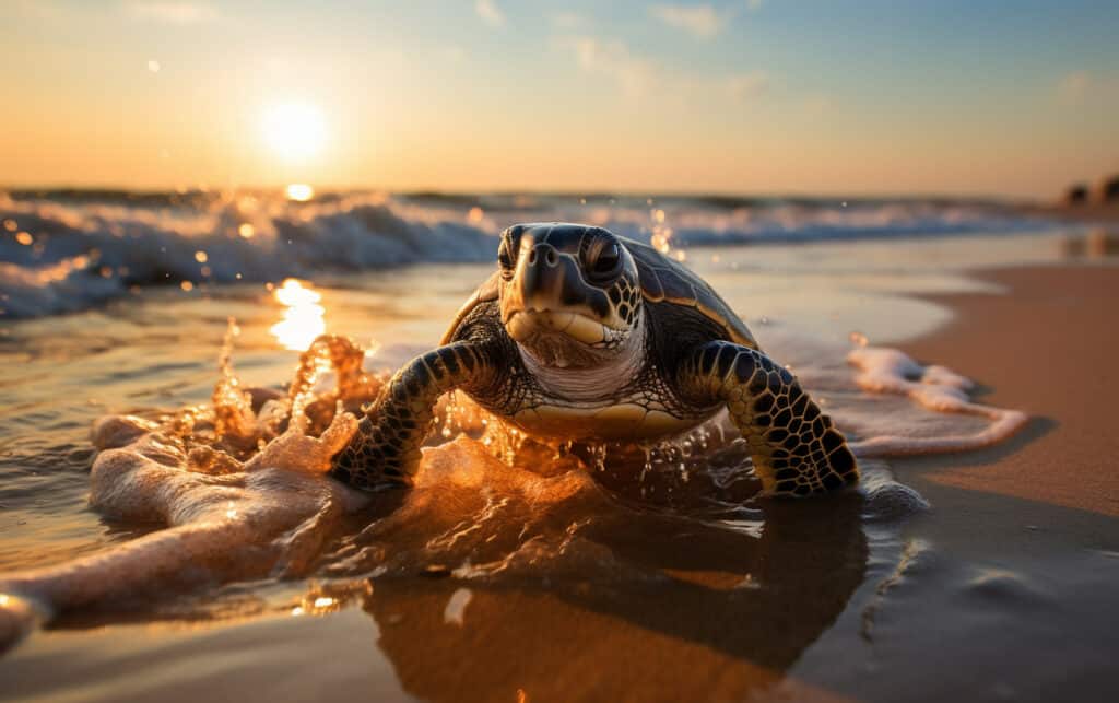 Loggerhead Sea Turtle Spotting, Tybee Island, Georgia
