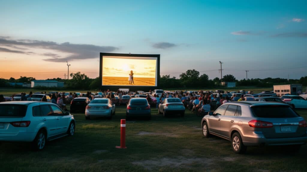 Galaxy Drive-In Movie Night, Ennis, Texas