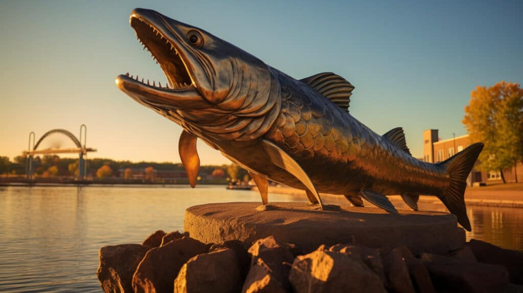 Muskie Statue, Hayward, Wisconsin