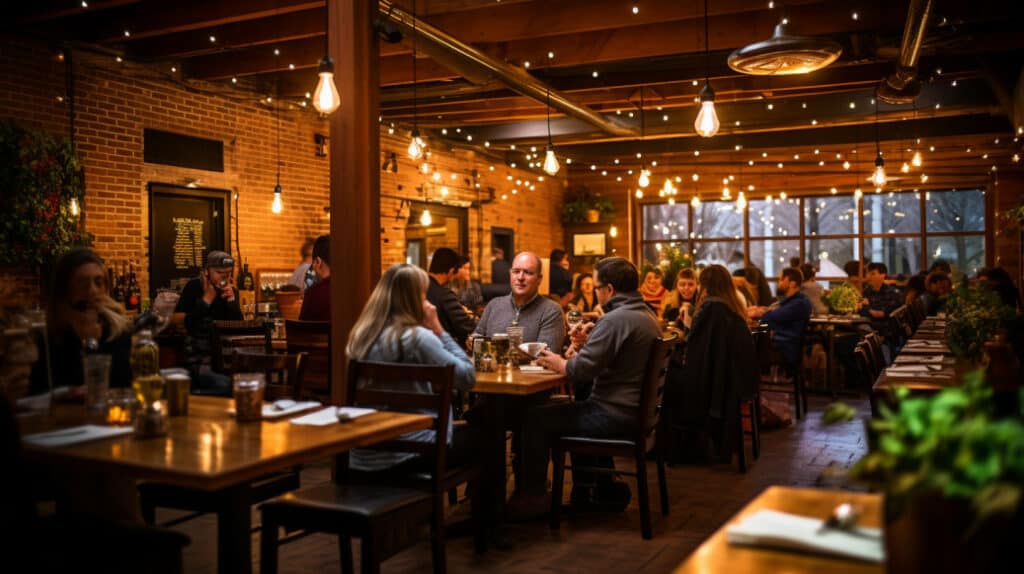 Dinner at The Pickle Factory, Pepin, Wisconsin